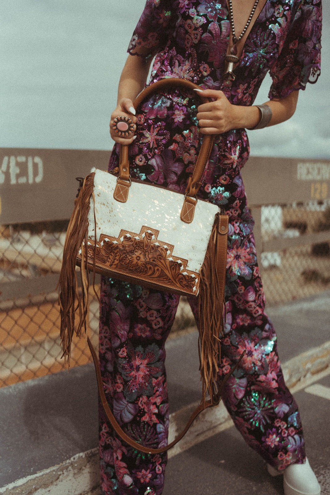 The Wildflower Fringe Bag