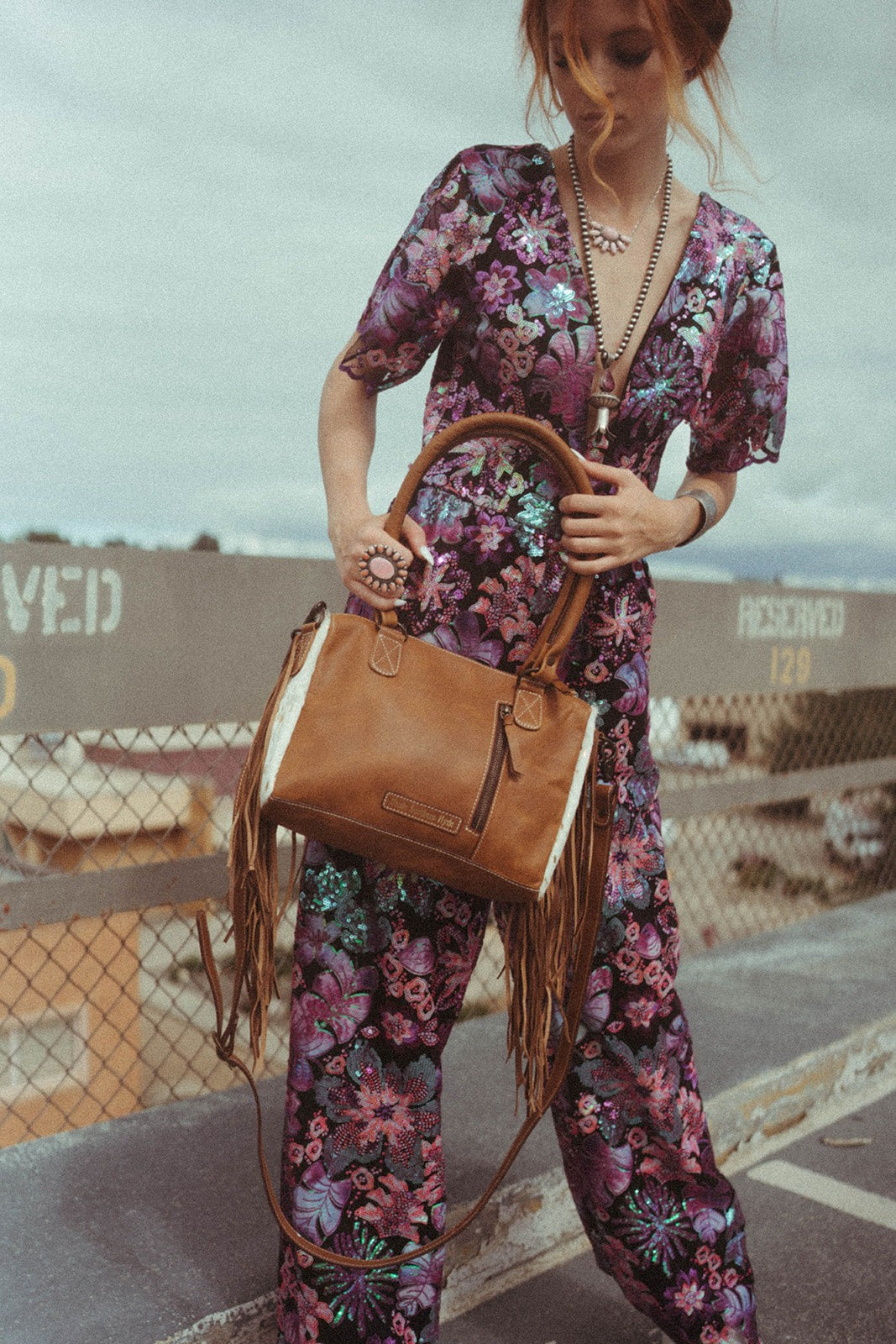 The Wildflower Fringe Bag