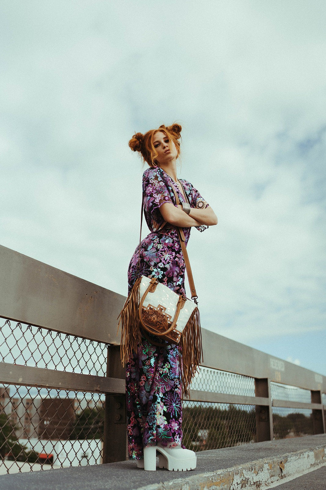 The Wildflower Fringe Bag
