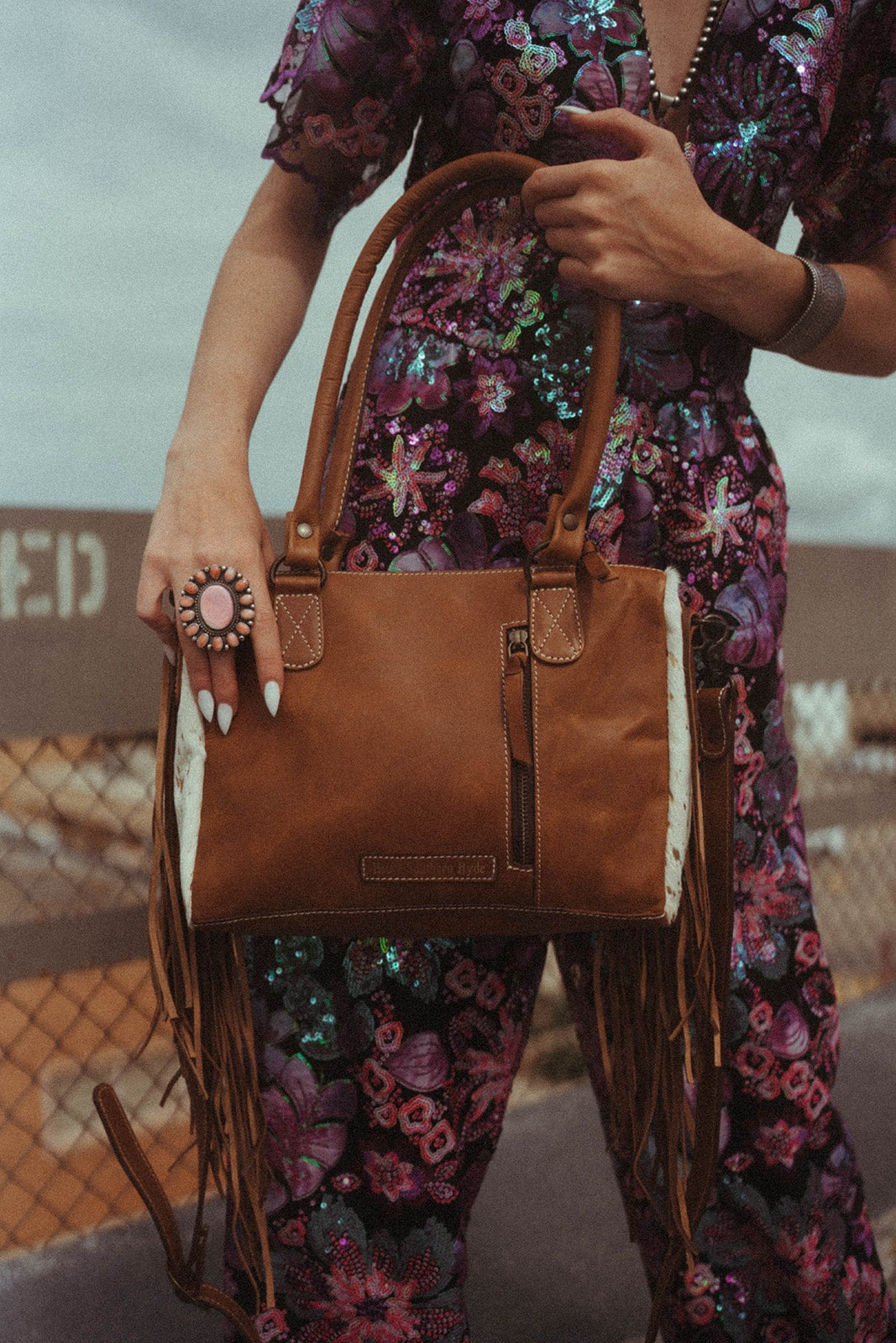 The Wildflower Fringe Bag
