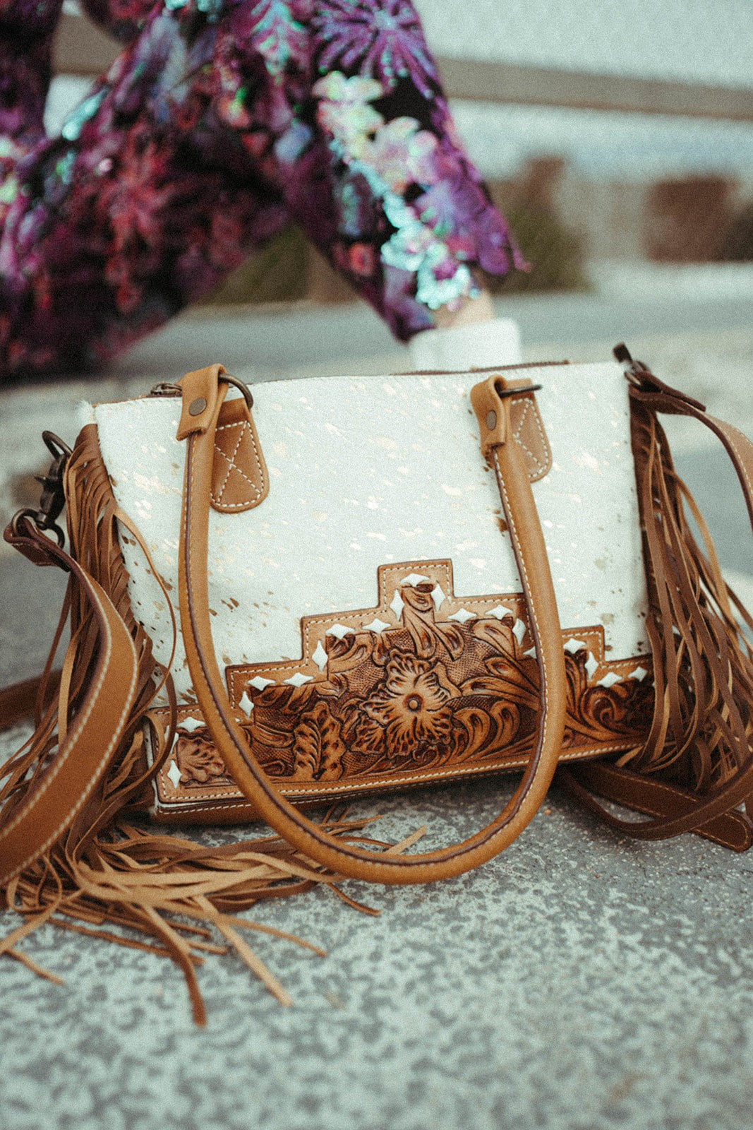 The Wildflower Fringe Bag