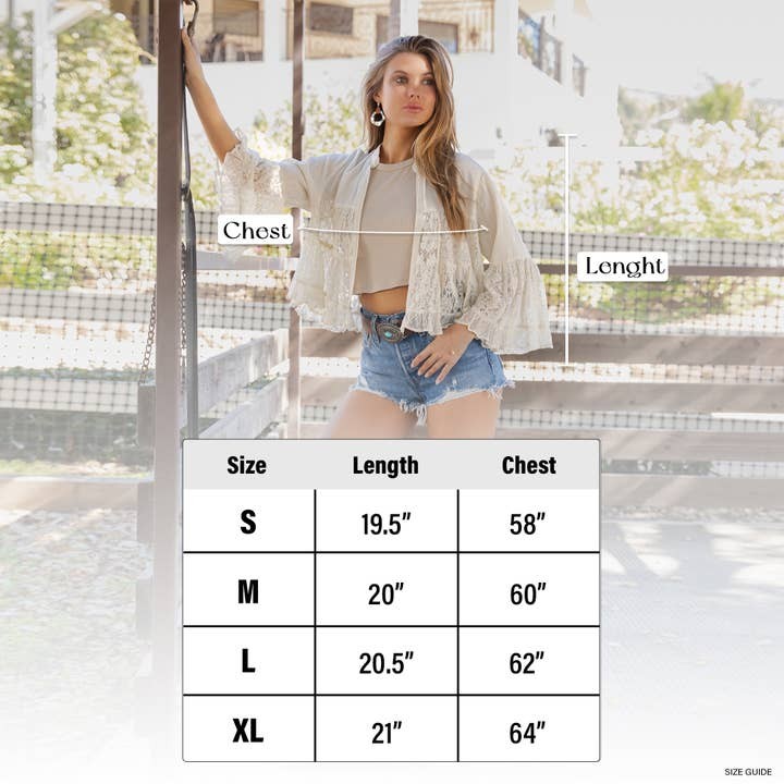 Bohemian Breeze Ruffle Cardi
