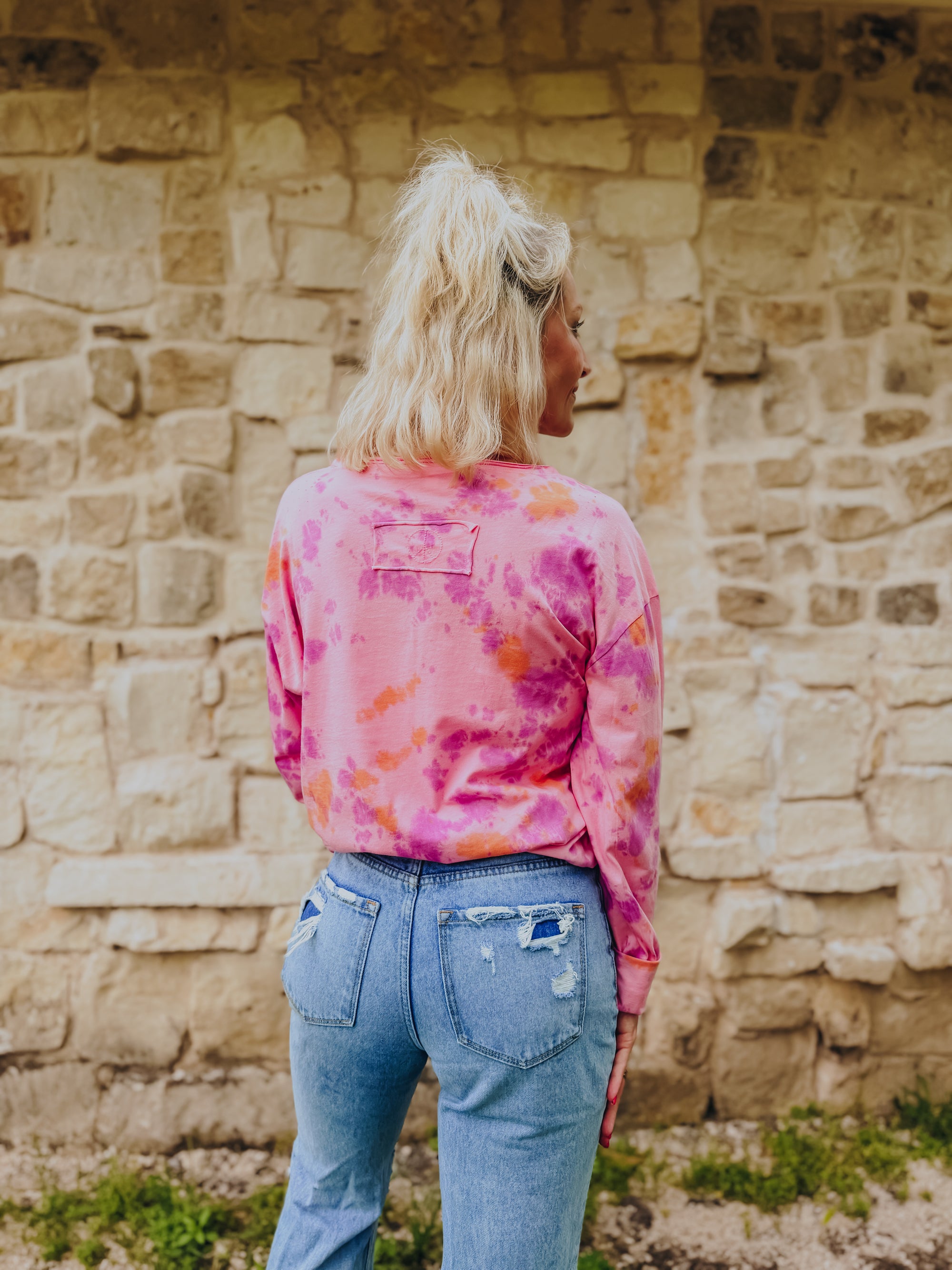 Painted Songbird Long Sleeve Top