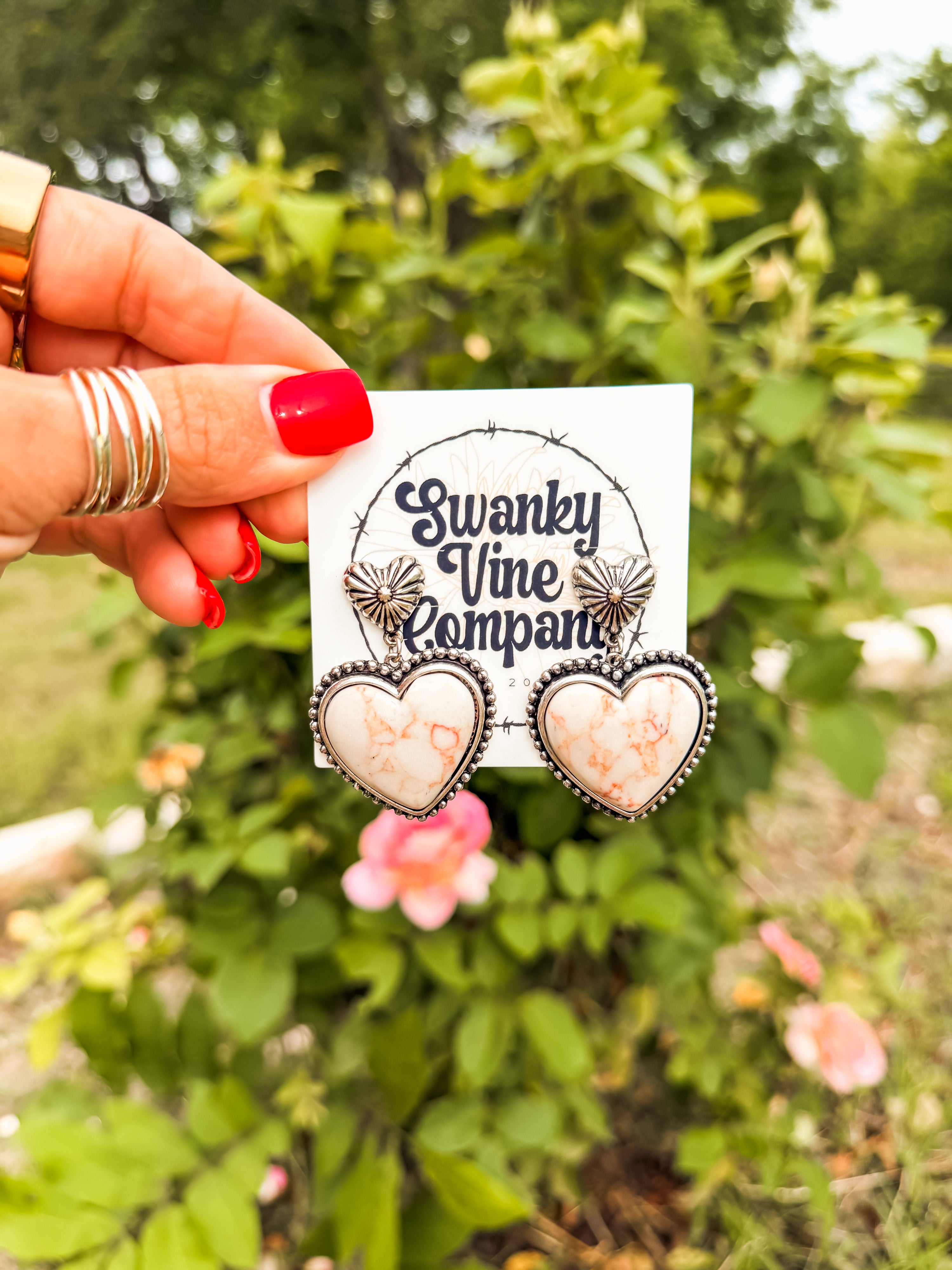Ivory Cowgirl Earrings