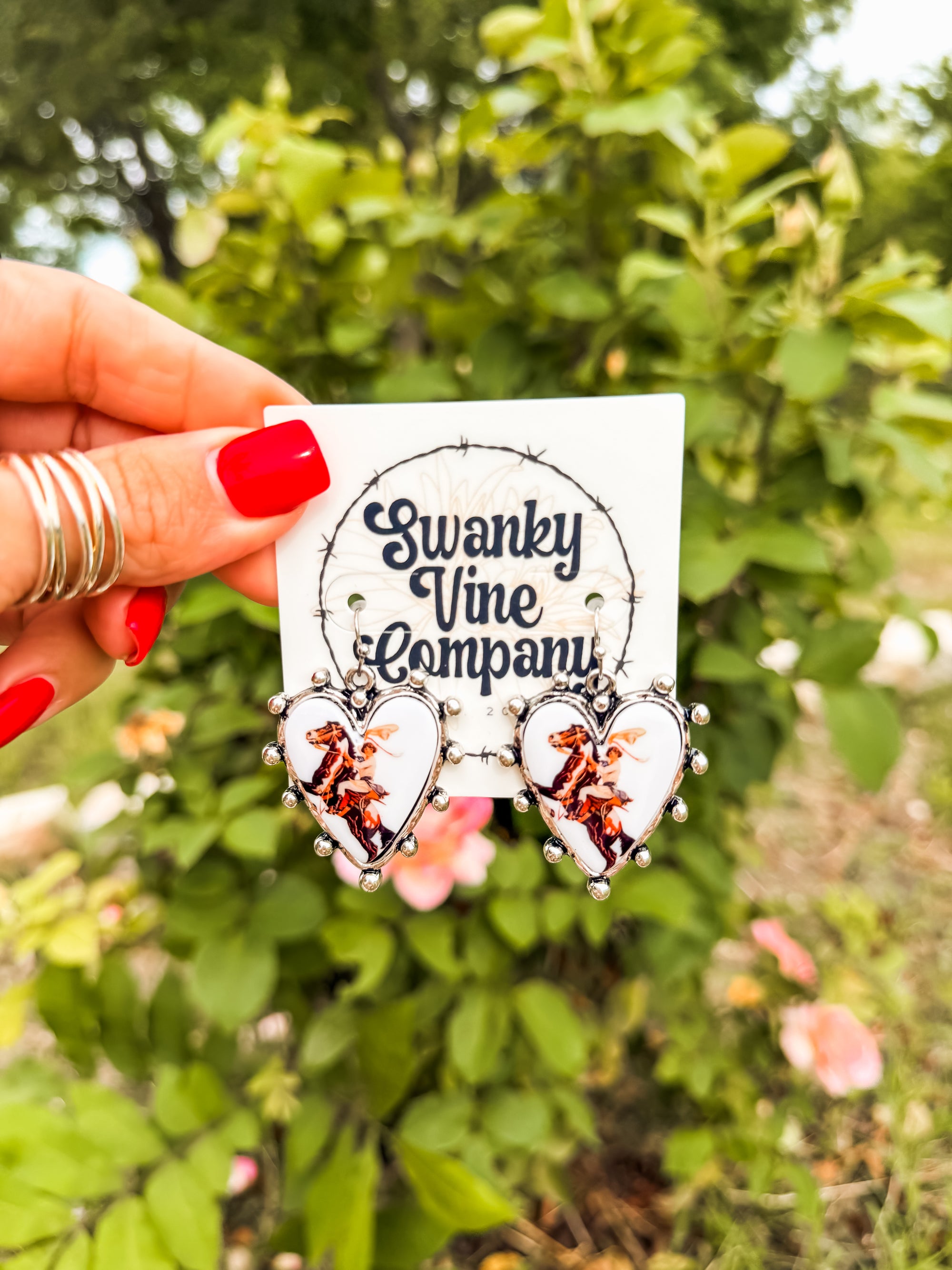 Saddle Sweetheart Earrings