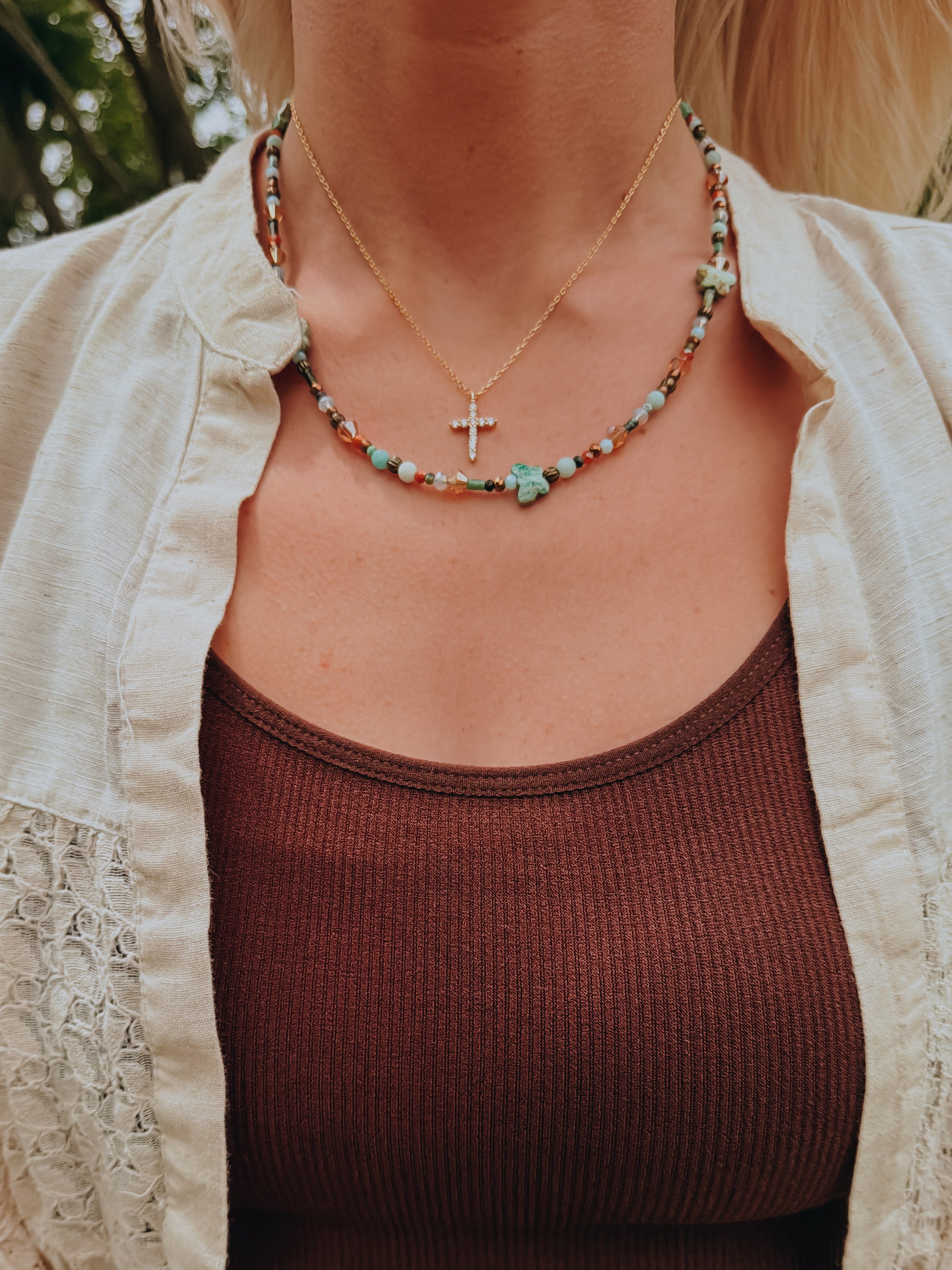 Turquoise Butterfly Necklace