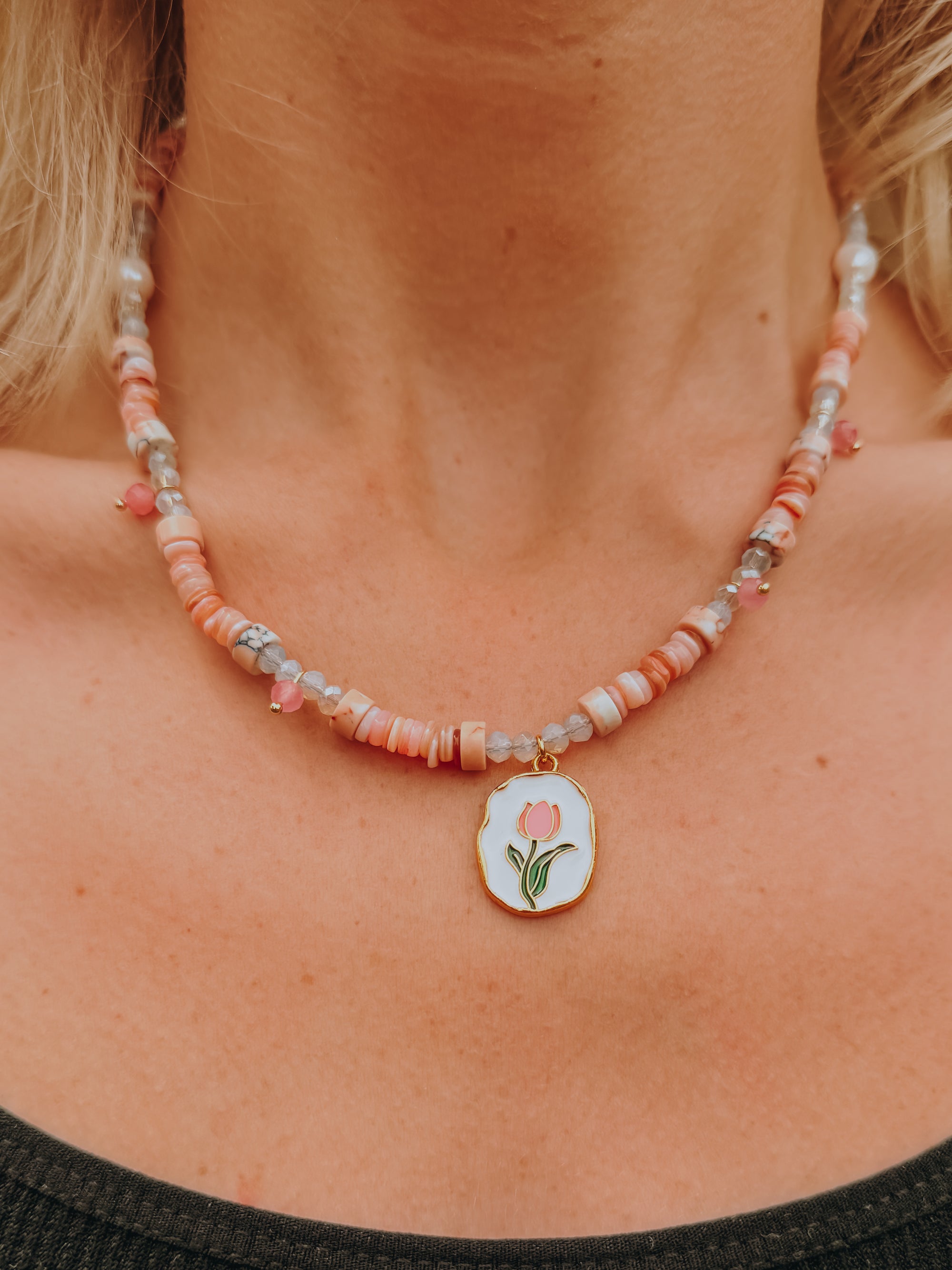 Petal Charm Necklace