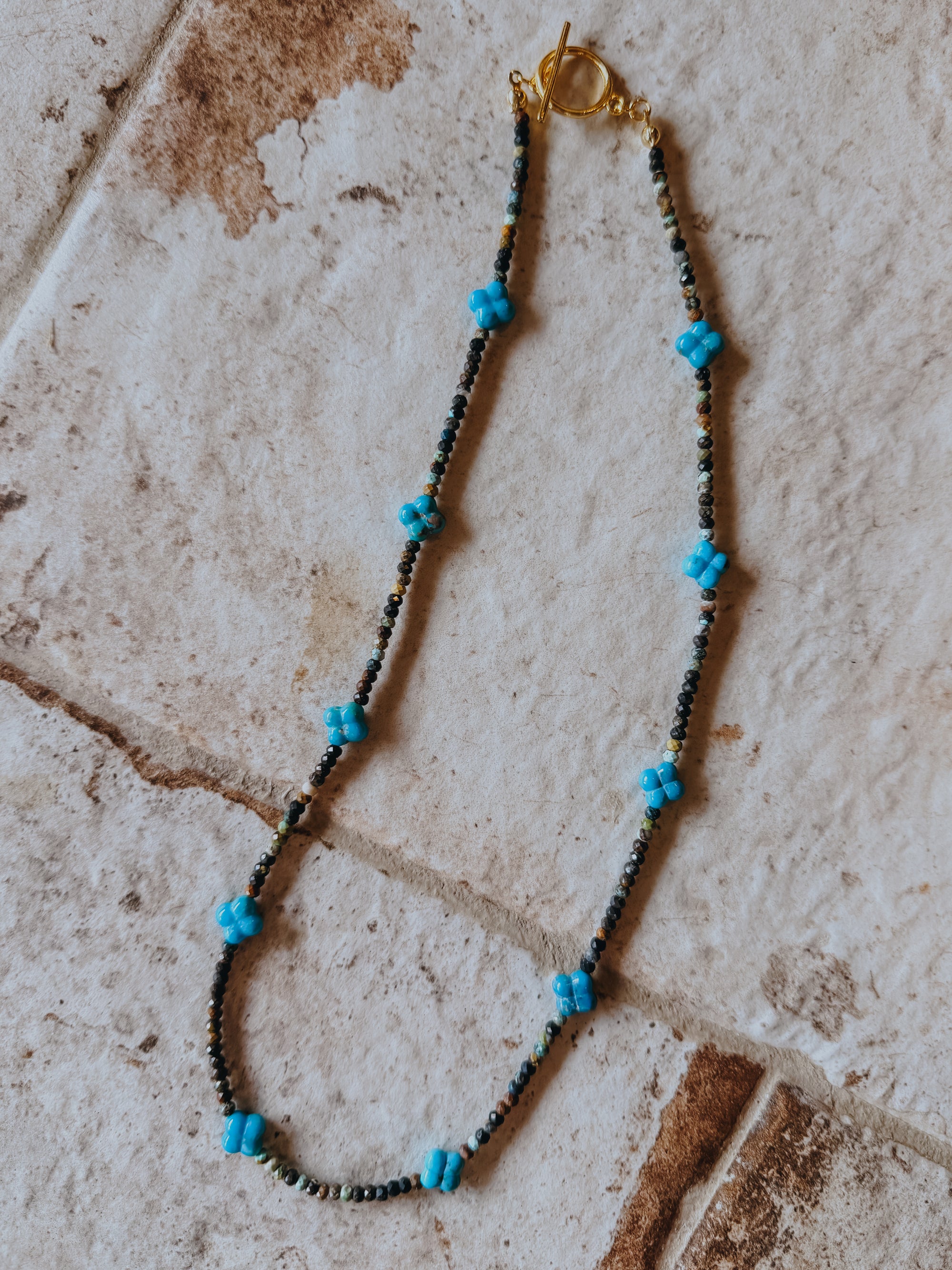 Turquoise Clover Necklace
