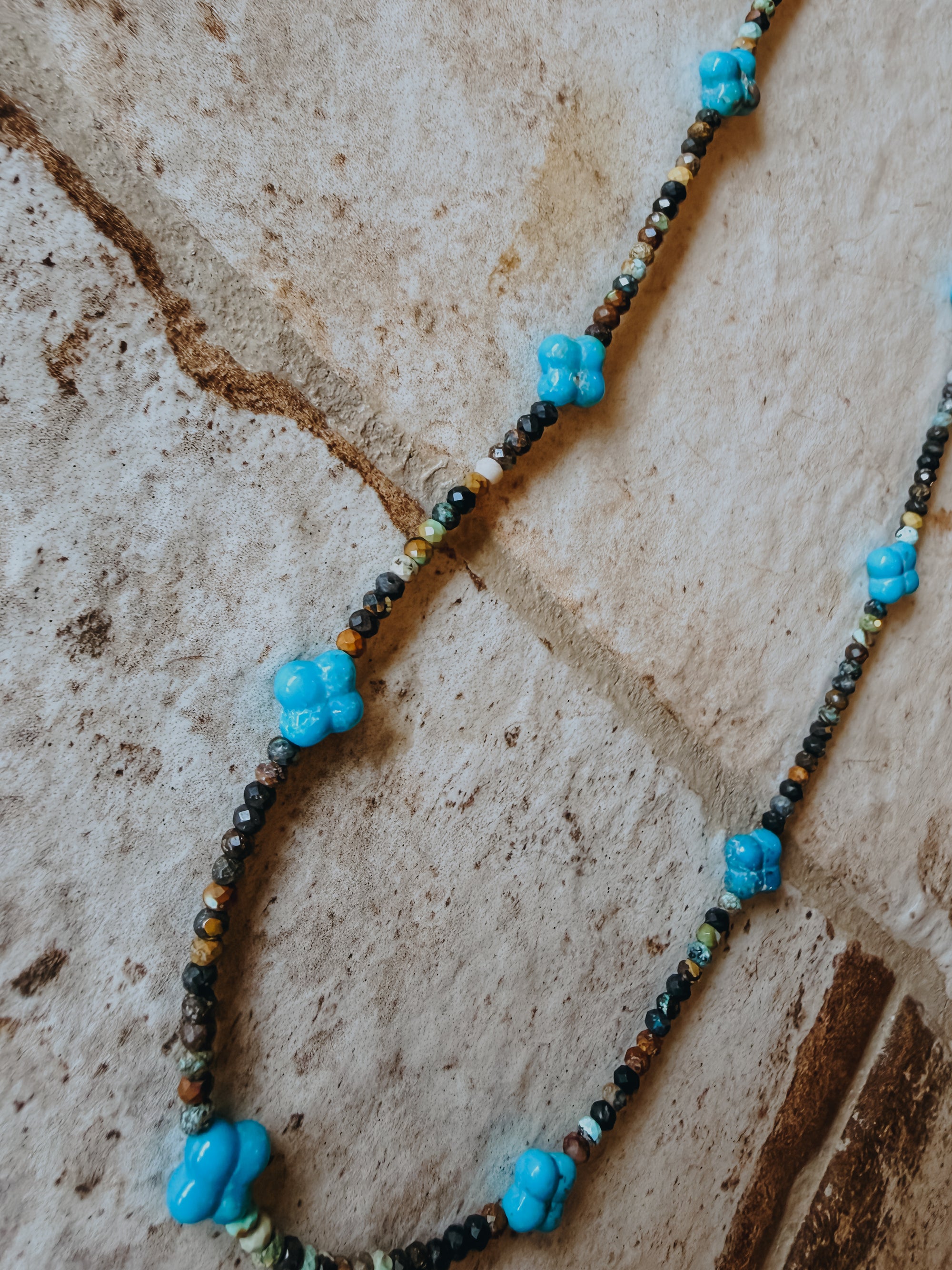 Turquoise Clover Necklace