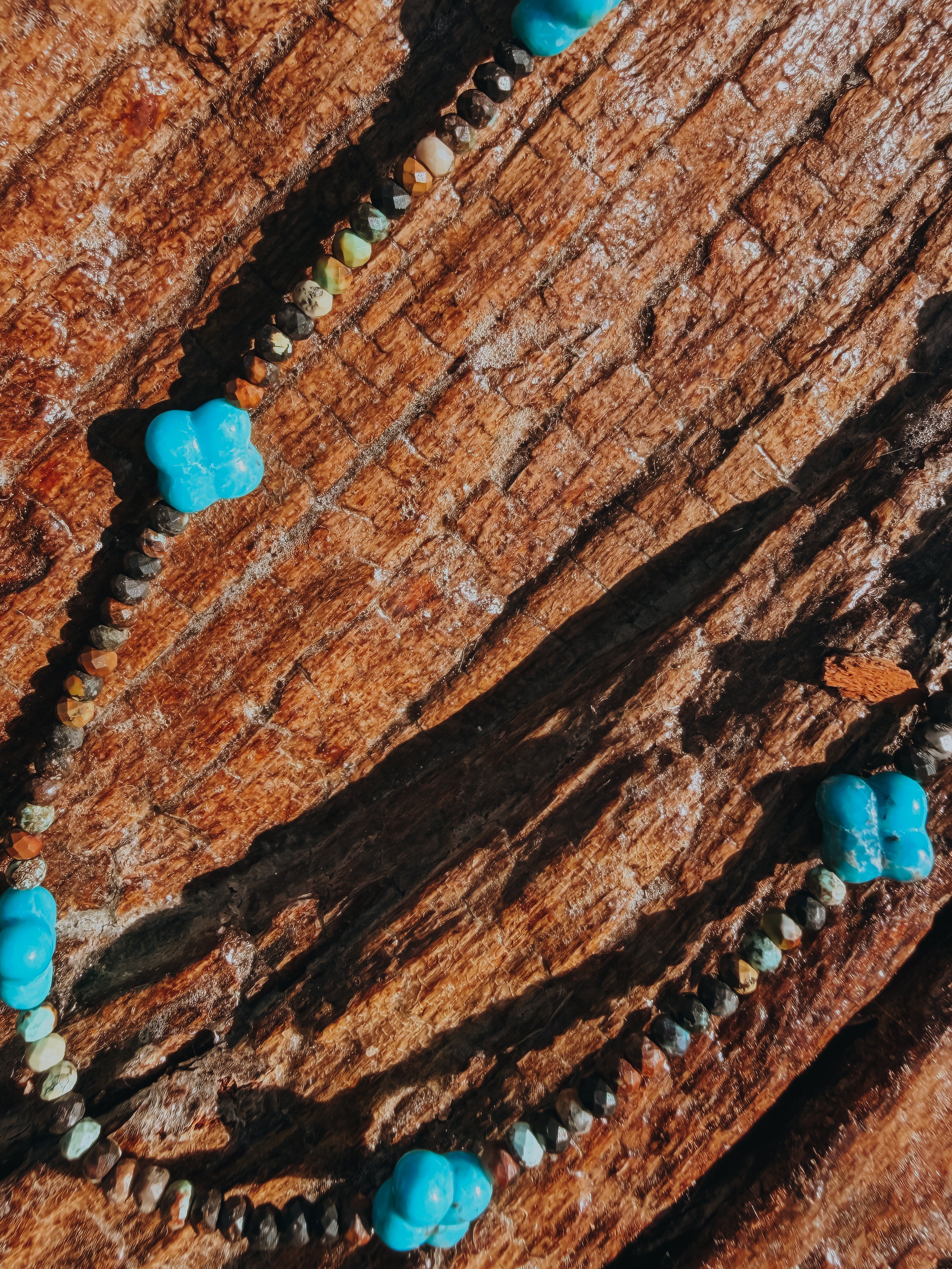 Turquoise Clover Necklace