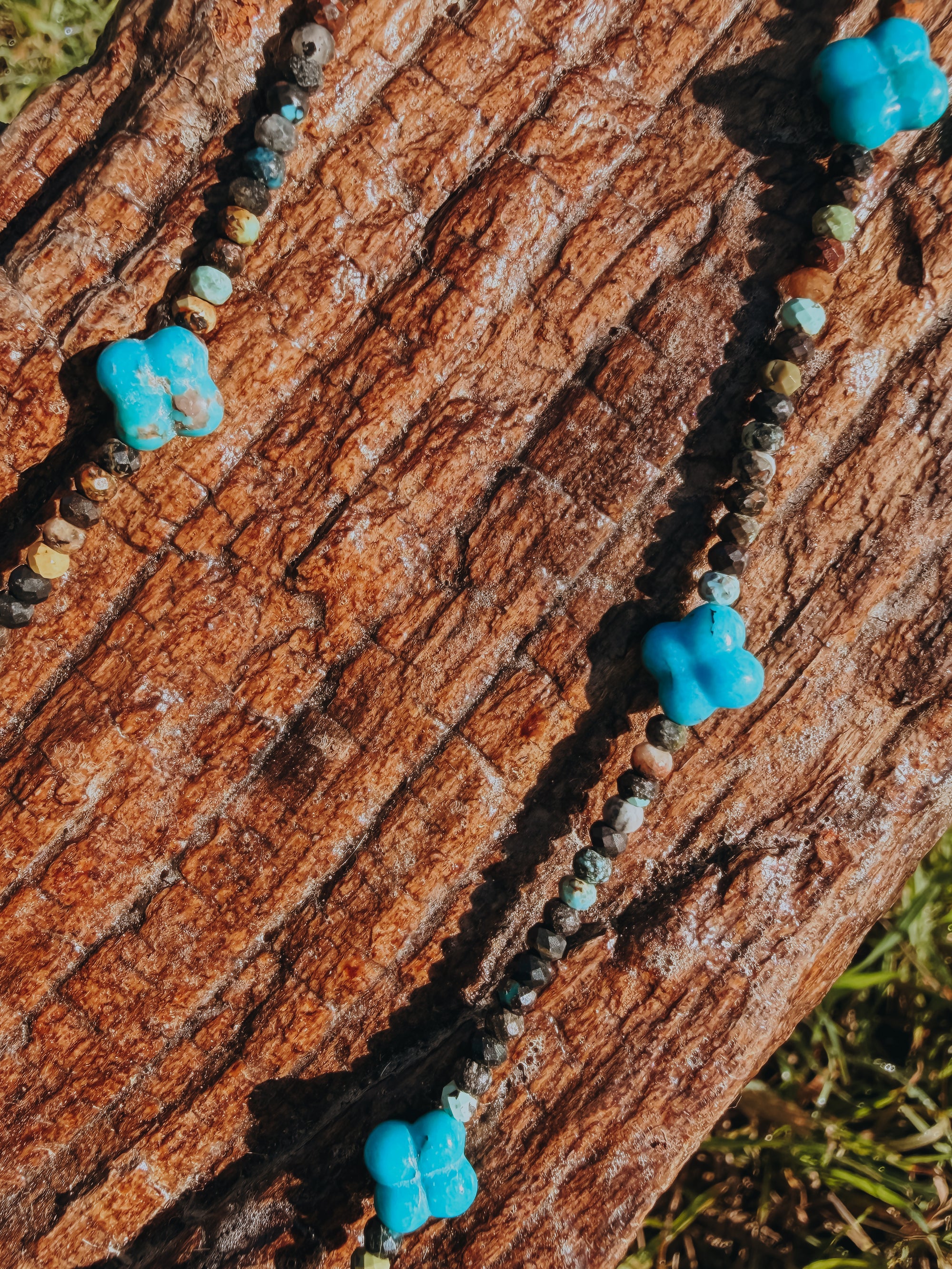 Turquoise Clover Necklace